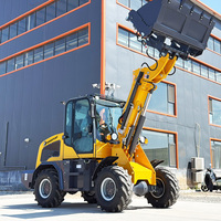 Chinesischer Hersteller Kompakter Teleskop-Radlader Diesel Mini 1 Tonne 1,5 Tonnen 2 Tonnen 2,5 Tonnen 4x4 Knicklenker Radlader