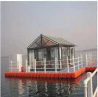 Pont flottant Botai en HDPE pour maison aquatique, passerelle, ponton à jets, bateau-maison avec piston, 500x500x400mm, protection UV et étanche