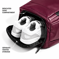 Sac à dos de pickleball personnalisé avec logo, design semi-rigide, grande capacité, sac de rangement pour équipement sportif avec poche pour bouteille d'eau