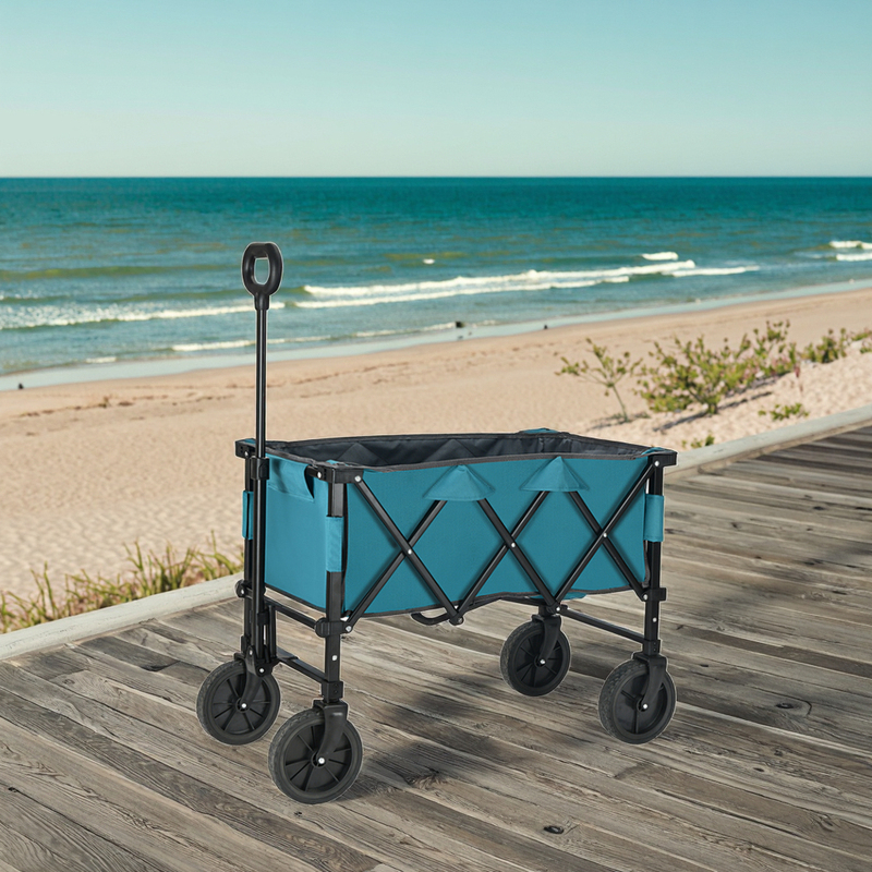 BNcompany Outdoor Portable Four Wheeled Handcarts