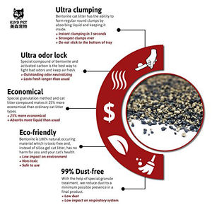 Geurvergrendelende Bentonite Kattenbakvulling 24/7 Frisheid Geschikt Voor Alle Kattenrassen Amerikaanse Kattenbakvulling Ultra Geurvergrendeling - Product Image 3