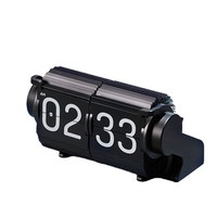 Horloge de table à rabat Horloge de bureau à rotation de page Reloj Senior Auto Flip Réveil avec minuterie