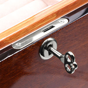 กล่องเก็บความชื้นซิการ์สี่เหลี่ยมโลหะผสมสังกะสี + เหล็กร่องล็อคแบบเต็มชุบโครเมี่ยมกำหนดโลโก้ได้ตามต้องการ - Product Image 2