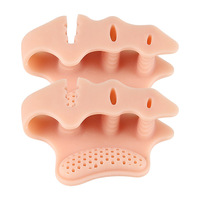 Séparateur d'orteils en gel de silicone, correcteur d'hallux valgus, espaceur doux et confortable, soulagement de la douleur, antidérapant, pour femmes et hommes