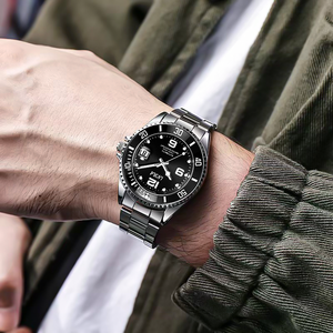 นาฬิกาดำน้ำผู้ชายสุดหรู รุ่น 8009 สายสแตนเลส กันน้ำ 3BAR - Product Image 5