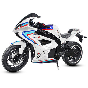 มอเตอร์ไซค์ไฟฟ้ารุ่นใหม่ 8000W 72V แบบไร้แปรงถ่าน สำหรับการแข่งขัน แบตเตอรี่ลิเธียม ระยะทางวิ่ง 150 กม. ความเร็วสูงสุด >80 กม./ชม. - Product Image 1