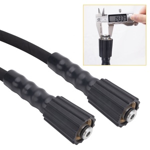 DN8 5/16 "* 350 бар 5075 psi * <span class=keywords><strong>2SN</strong></span> стальной провод плетеный резиновый шланг для мойки давления в сборе с M22 поворотным коннектором - Product Image 3
