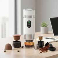 Machine à expresso semi-automatique portable, nouveau modèle, machine à café cappuccino latte, batterie USB amovible, pour la maison, les hôtels, les voitures, 20