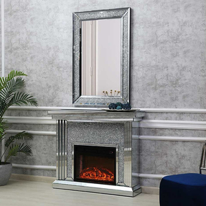 โรงงานโดยตรงตกแต่งห้องนั่งเล่น WXWF-1104บดเพชรกระจกที่ทันสมัยเตาผิงยืนฟรีเตาผิงในร่ม Firep - Product Image 2