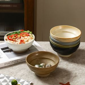 Tazones de Porcelana Rústicos de Estilo Japonés de 6 Pulgadas, Tazones de Cerámica para Uso Doméstico, Tazones para Servir Fideos, Tazones de Cerámica para Restaurante, Tazones para Servir Sopa y Postre - Product Image 2