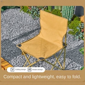 Silla Plegable Portátil de Tela Oxford con Bolsa de Transporte para Actividades al Aire Libre, Camping, Pesca, Playa, Hierro para Viajes y Senderismo - Product Image 5