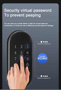 أبواب المدخل الأمامي لمنتجات المنزل الذكي Tuya Cerradura الرقمية من Tuya - Product Image 2