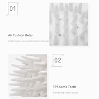 Brosse de massage du cuir chevelu en silicone souple de haute qualité, brosse à cheveux ergonomique pour la douche, nettoyage, utilisation à domicile et en salon