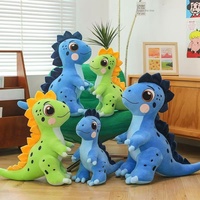 Nouveau jouet en peluche de dinosaure-Oreiller de dinosaure tacheté mignon, figurine de jeu créative pour enfants, poupée mignonne de bébé dragon