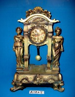Horloge de bureau en résine Art Déco antique, décoration pour femmes, mouvement électronique à quartz, affichage à aiguilles, décoration de Noël