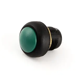 Toowei кнопочный переключатель стартера автомобиля зеленый круглый купол пластик 12 мм ip67 mini spst CE RoHS