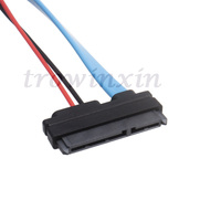 Serial ATA 22Pin 7 + 15 Female Ke Slimline SATA 13Pin 7 + 6 Female Hard Disk Drive Kabel Data Sata
