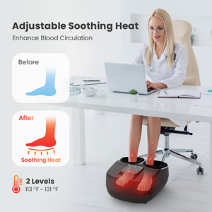 Compresión de aire amasado calentamiento masaje de pies con control remoto masaje de pies masajeador de rodamiento de bolas - Product Image 5