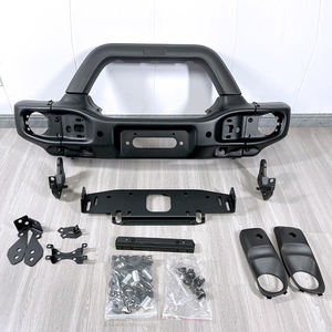 Defensa Delantera de Acero de Alta Calidad Estilo <span class=keywords><strong>Corto</strong></span> y Parachoques Trasero para Accesorios <span class=keywords><strong>Jeep</strong></span> Wrangler JL JT <span class=keywords><strong>4x4</strong></span> - Product Image 3