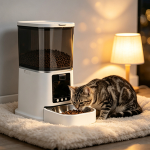 Automatic Pet Feeder Pet Feeder Automatic Rechargeable Smart Pet Feeder For <b>Cats</b> Dogs - Product Image 1