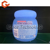 Bouteille de pilules gonflable personnalisée de Mentos avec lumières LED, modèle de bouteille de médecine gonflable étanche à l'air pour la publicité