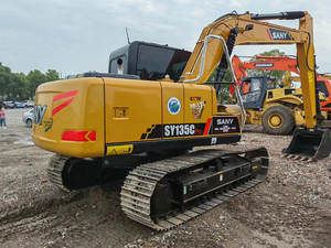 China SANY sy135C Excavadoras medianas sobre orugas hidráulicas usadas 13ton sy135c pro Excavadoras de cubo de segunda mano - Product Image 3