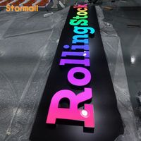 Letrero LED Personalizado para Exteriores a Todo Color, Letrero Luminoso con Logotipo a Todo Color, Letrero Programable, Letras 3D para Negocios