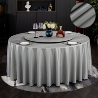 Housse de table à manger rotative de style nordique, luxe léger, haut de gamme, en PVC, couleur unie, ronde, pour usage domestique, anti-huile, sans lavage, imperméable
