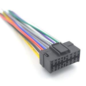 Faisceau de câblage <span class=keywords><strong>radio</strong></span> 16 broches compatible avec Sony <span class=keywords><strong>JVC</strong></span> <span class=keywords><strong>CD</strong></span> stéréo, câble d'alimentation de remplacement pour le marché secondaire - Product Image 1