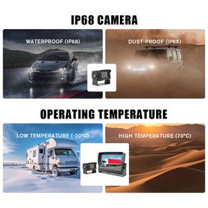 ระบบจัดการยานพาหนะด้วยวิดีโอ AHD ขนาด 9 นิ้ว <span class=keywords><strong>กล้อง</strong></span>ติดรถบรรทุก รถพ่วง จอภาพ ชุดกล้องถอยหลัง กระจกมองหลังพร้อมกล้อง - Product Image 3