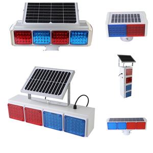 Солнечный интегрированный стробоскоп для дорожной безопасности: красно-синий мигающий маячок по оптовой цене - Product Image 3