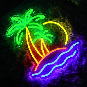 Beach coconut <b>tree</b> Letreros Neon <b>LED</b> dimmable USB powered ambient <b>light</b> store window decoration <b>light</b> street indicator <b>light</b> 5v - Product Image 5
