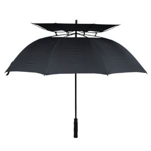 Parapluie de golf automatique double couche 30 pouces en pongee, grand parapluie droit pour l'extérieur - Product Image 4