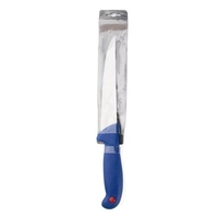 Ensemble de couteaux de boucher professionnels en acier inoxydable avec manche en plastique, design industriel durable, lames tranchantes, sac à roulettes en acier de boucher