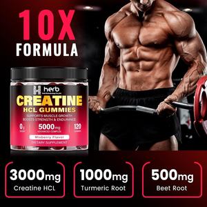 OEM/ODM Private Label Adult Pre-workout <b>Creatine</b> Monohydrate Gummies Candy Energy Management Supplement Sugar Free 60-count 2 - Product Image 3