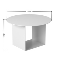 Table à thé d'appoint moderne Kinno pour salon Table basse chambre canapé en bout en métal bureau d'appoint Table de canapé basse