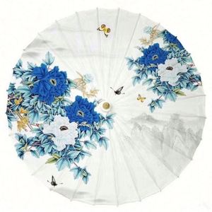 Sombrilla Tradicional Japonesa Hecha a Mano de Tela, 84 cm de Diámetro, para Regalo de Boda o Festival - Product Image 2