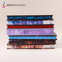 Impression de livres reliés en édition spéciale avec bords estampillés pour les romans fantastiques et romantiques, sur mesure OEM