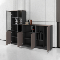 Classeur en bois simple et moderne avec serrure Bibliothèque d'archives pour bureau et école Petite table pour usage domestique