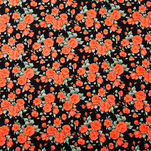 Piccoli tessuti stampati floreali in tessuto di cotone ad acquerello ecologico per il vestito della ragazza - Product Image 3