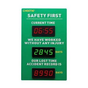 CHEETIE CP01 LED Electronic Digital Counter Display Custom Day Safety Scoreboard