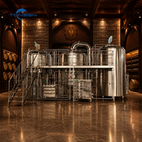 Machine de fabrication de bière automatique Tonsen 1000L 2000L, usine de brasserie commerciale, système de brassage complet pour le marché indien