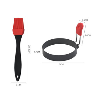 Outils de cuisine très vendus, moules à œufs en acier inoxydable antiadhésifs en forme de cercle pour des œufs frits parfaits, 2 couleurs disponibles - Product Image 3