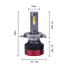 Ampoules de phares LED pour voiture Plug-and-Play 8000LM H4/H7/H11 6000K 12V, installation directe, amélioration pour SUV, berline, universelles - Product Image 4