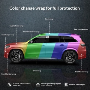 Film de protection de carrosserie automobile de luxe, thermorésistant, changeant de couleur, auto-réparant, anti-rayures, haute performance, disponible en gros - Product Image 4