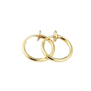 <b>Clip</b> On Earrings Stainless Steel Round Men's Minimalist Punk Style Spring <b>Clip</b> Earrings Geometric Design Fashion Jewelry - Product Image 4
