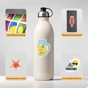 Set <span class=keywords><strong>de</strong></span> 60 Pegatinas Veraniegas con Diseños <span class=keywords><strong>de</strong></span> Helados, Gafas <span class=keywords><strong>de</strong></span> Sol, Piscina, Playa y Palmeras, Calcomanías <span class=keywords><strong>de</strong></span> <span class=keywords><strong>Vinilo</strong></span> <span class=keywords><strong>de</strong></span> Dibujos Animados, Resistentes al Agua, PVC, UV, para Laptop - Product Image 4