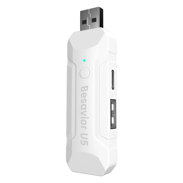 Keyboard Mouse Converter USB Adapter for PS5 Controller Besavior U5 Connector Adapter Plug and Play