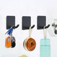 Wandhaken, hangers voor badkamer, kantoor, keuken, huis, zelfklevende haken van roestvrij staal