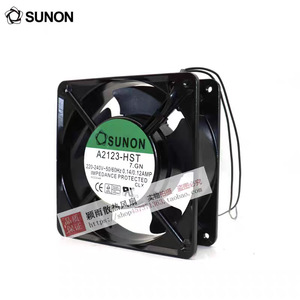 SUNON พัดลมแบบไหลตามแนวแกน A2123-HST 220-240V 2100 RPM ตลับลูกปืนติดผนังสีดำ - Product Image 2